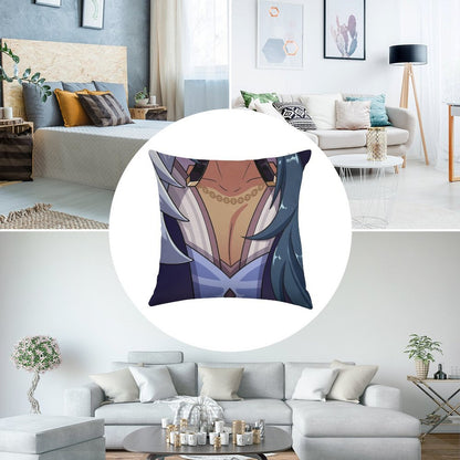 Kaeya Tiddies Linen Throw Pillow Cover