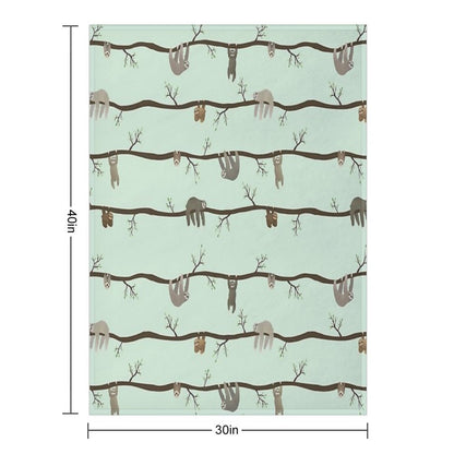 Sloths Throw Blanket