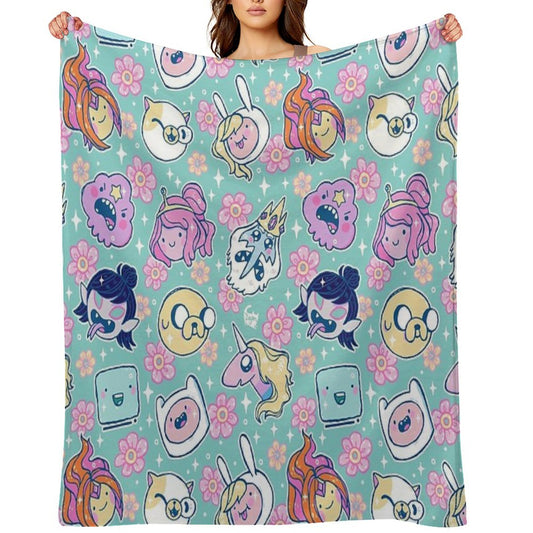 Adventure Time Friends 1 - REMASTERED - Throw Blanket