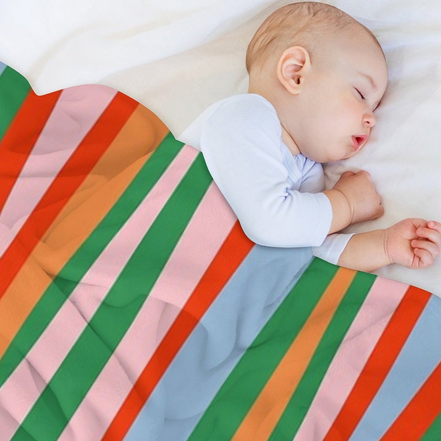 Bold And Colorful Abstract Wild Stripes Modern Multicolor Pattern Throw Blanket