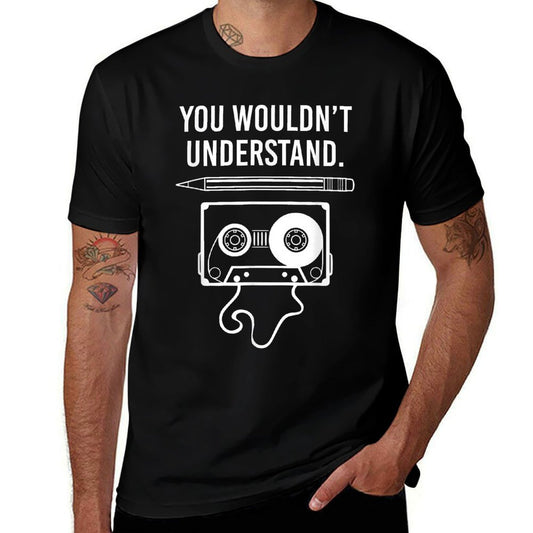 You Wouldnt Understand Vintage Cassette Tape Music T  Polyester Blend T-Shirt