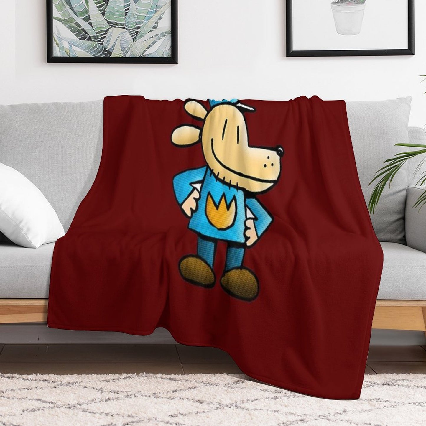 Dogman Throw Blanket