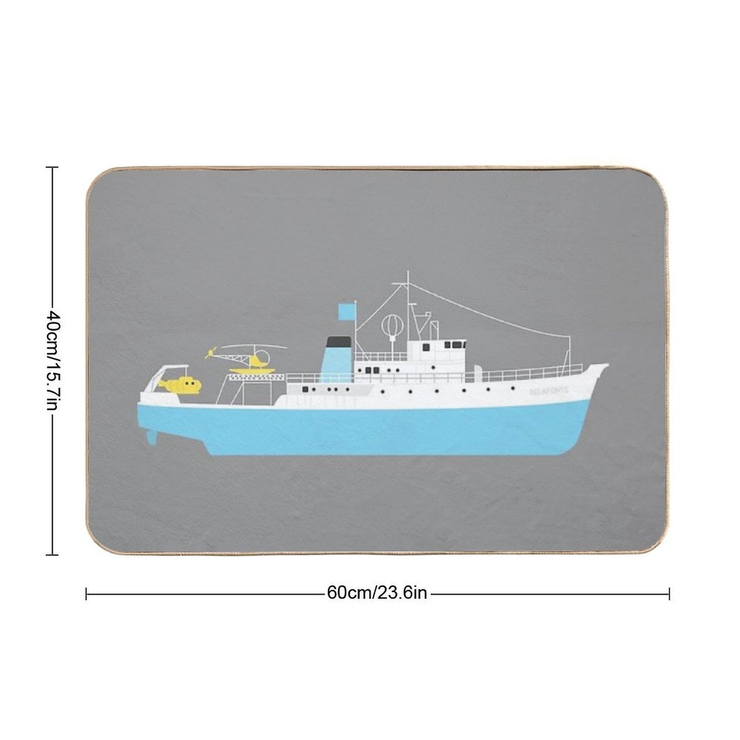 Life Aquatic by Steve Zissou - The Belafonte Bath Mat