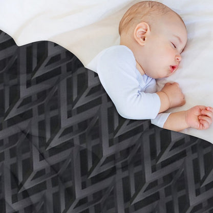 Abstract Pattern 3d Geometric Figures. Throw Blanket