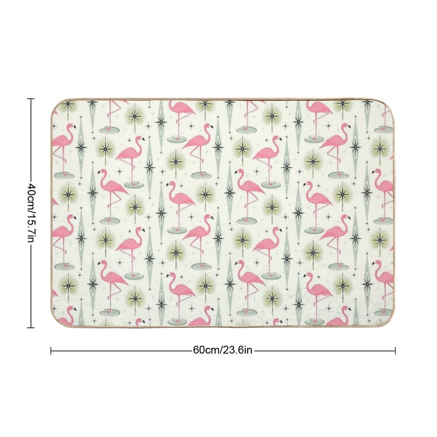 Atomic Flamingo Oasis Bath Mat