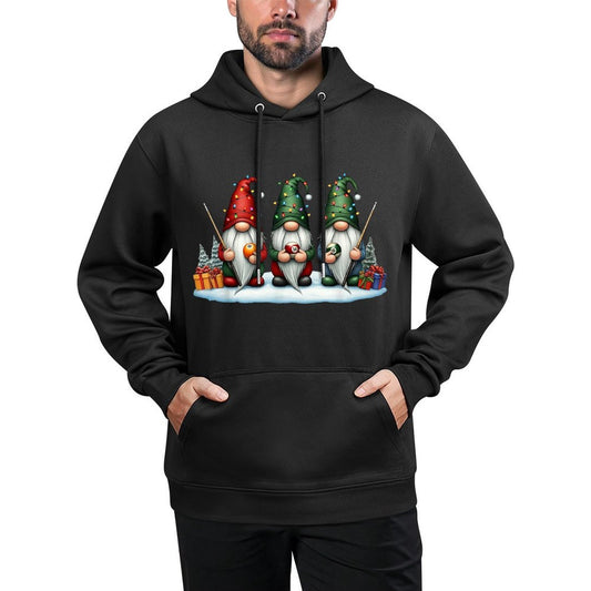 Funny Billiards Billiard Gnomies Christmas Gnome Womens Men Moisture-Wicking Hoodie