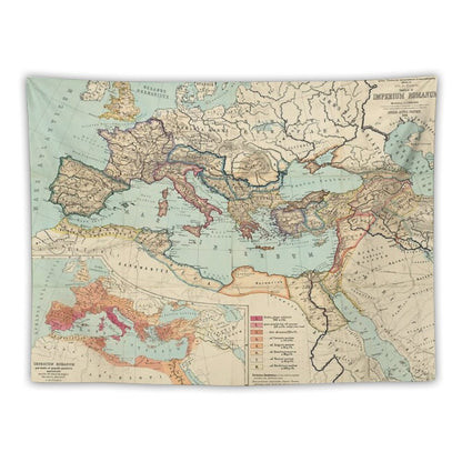 Vintage Map of The Roman Empire Tapestry