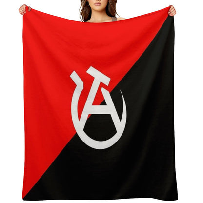 Anarcho-communist Flag Throw Blanket