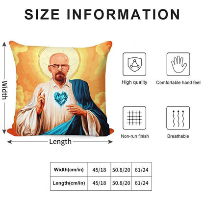 Walter White Soft Home Decor Throw Pillow