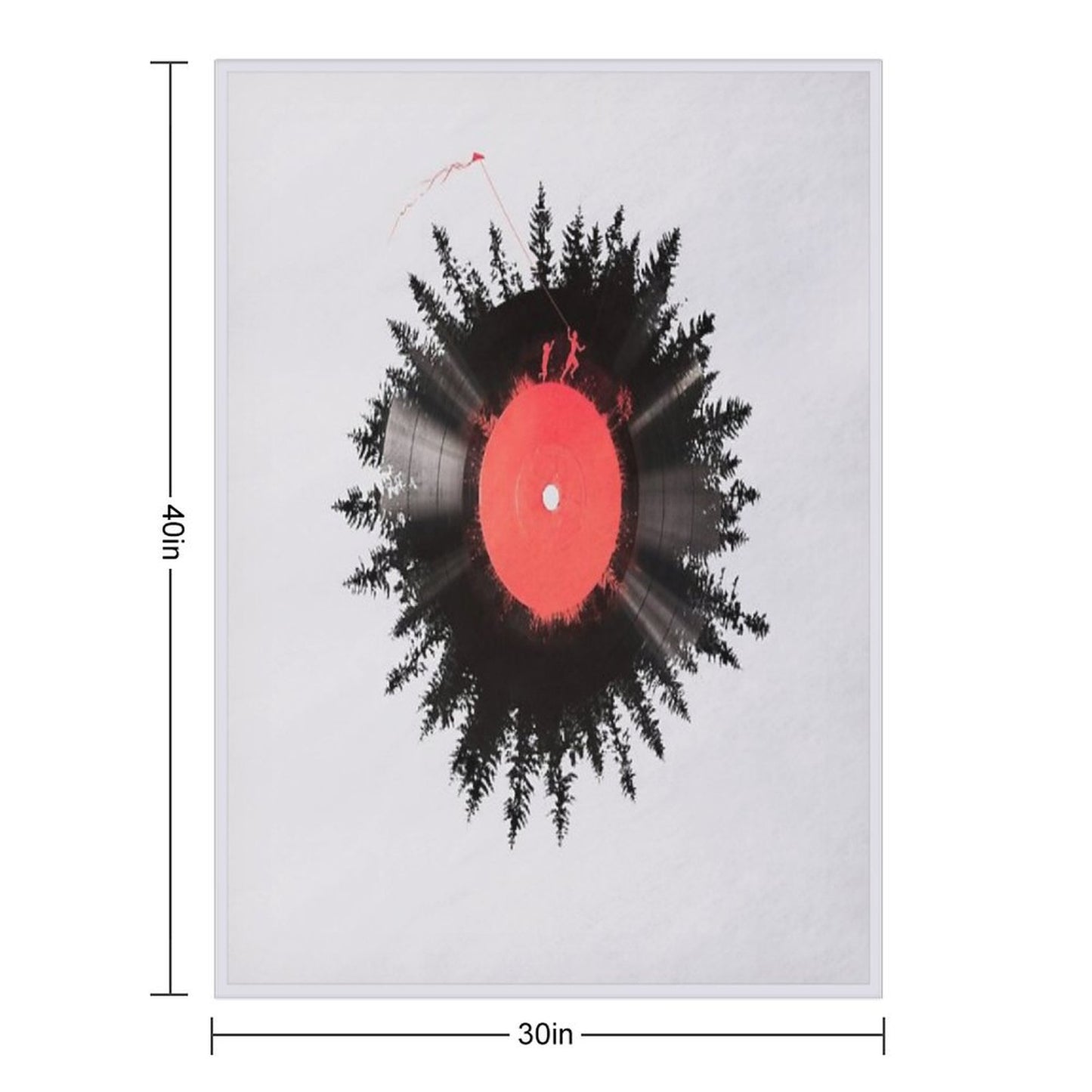 The Vinyl of My Life Throw Blanket