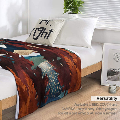 Star Sky Reflection Throw Blanket