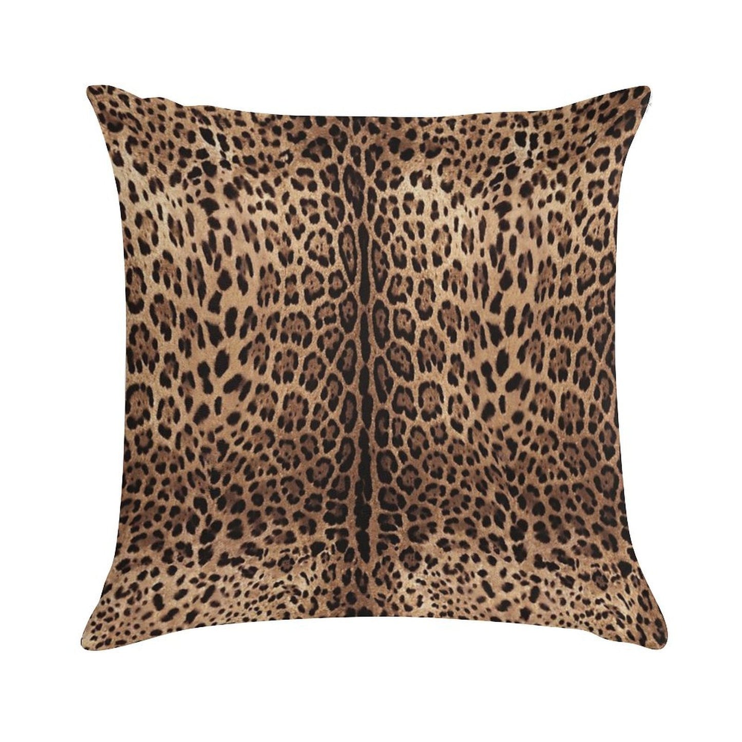 Leopard Print Skin Soft Short Plush Fabric Throw Pillow