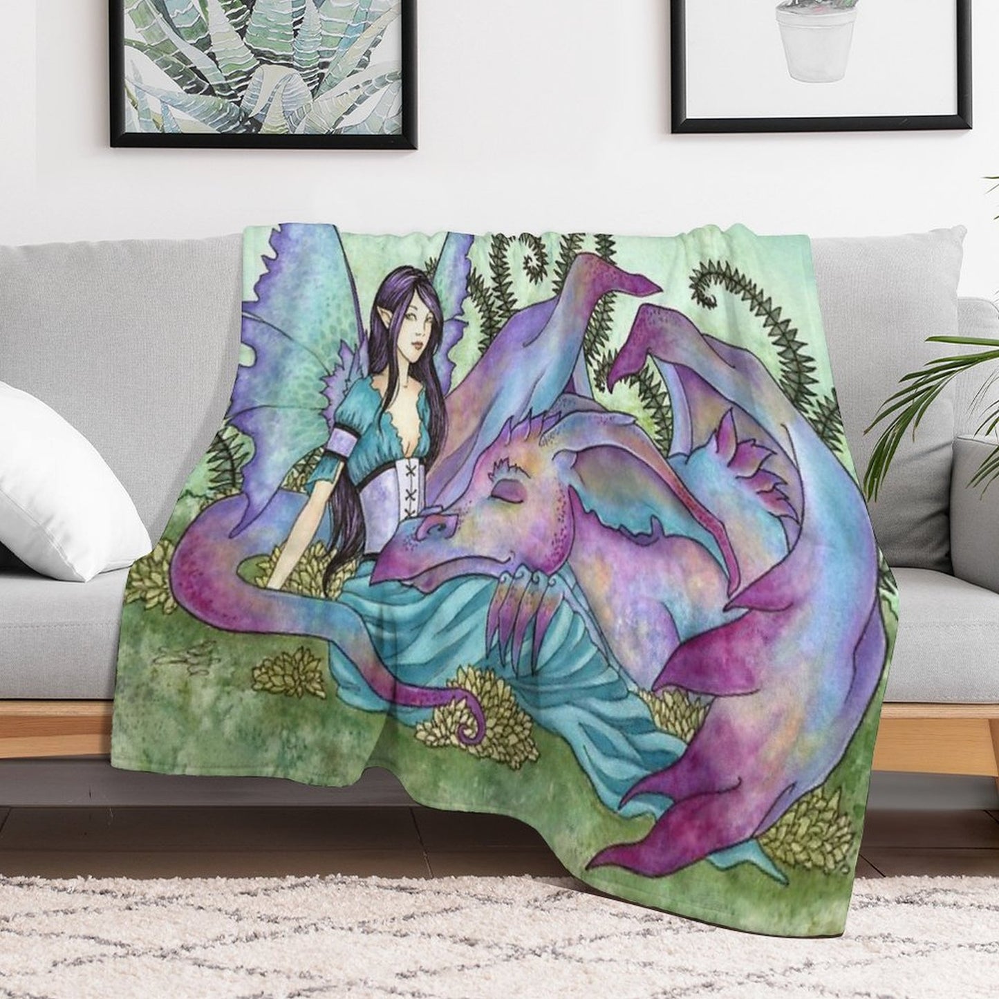 Let Sleeping Dragons Lie Throw Blanket