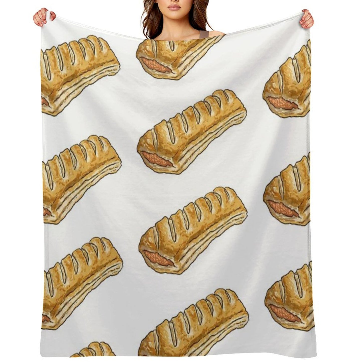 Sausage Roll Throw Blanket
