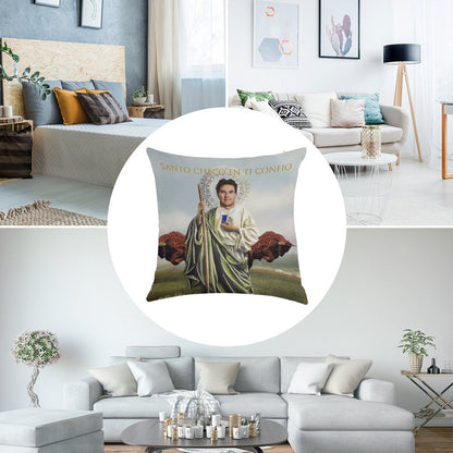 San Checo of The Tyres Linen Throw Pillow Cover