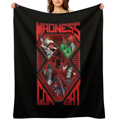 Madness Combat ALL 6 MAIN CHARACTERS ART Throw Blanket