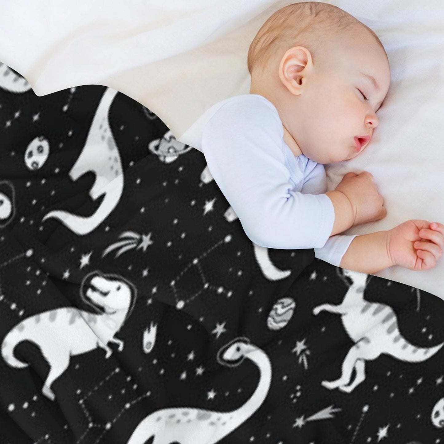 Space Dinosaurs Throw Blanket
