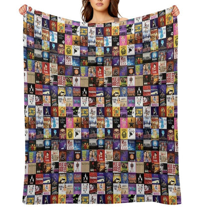 Musicals Collage Throw Blanket