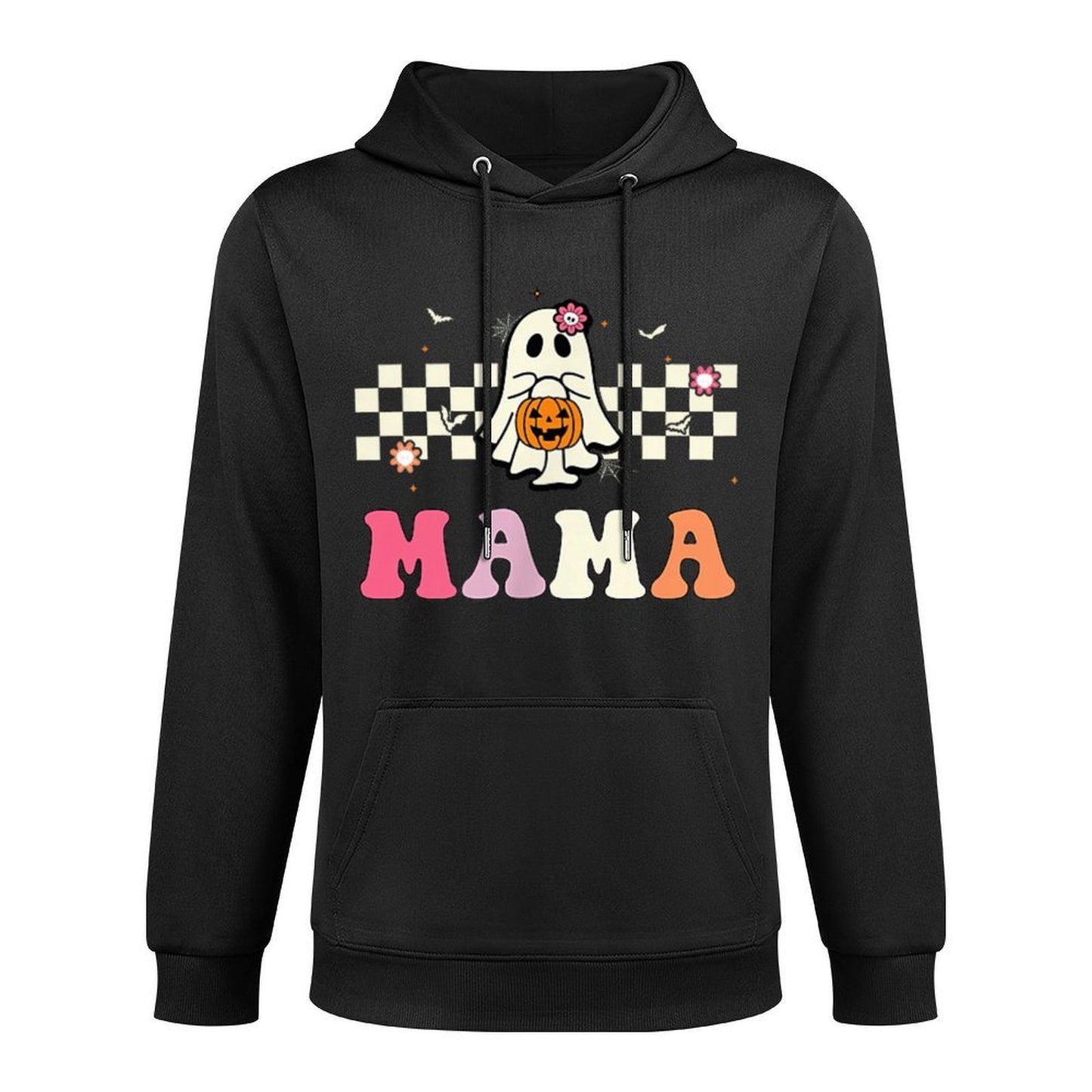 Mama Ghost Boo One Spooky Mama First Halloween Birthday Boy Pilling-Resistant Hoodie