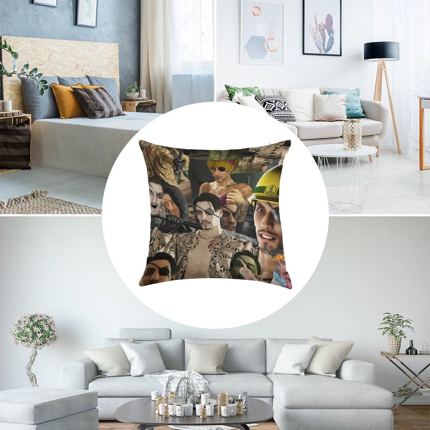 Majima Everywhere Linen Throw Pillow Cover