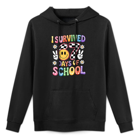 I Survived 67 Days of School Funny 67 Teachers Students Meme Casual Wear Hoodie