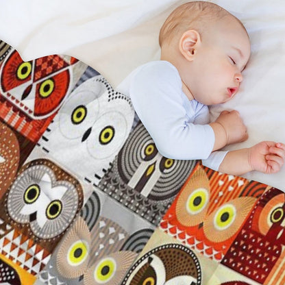 North American Owls Throw Blanket