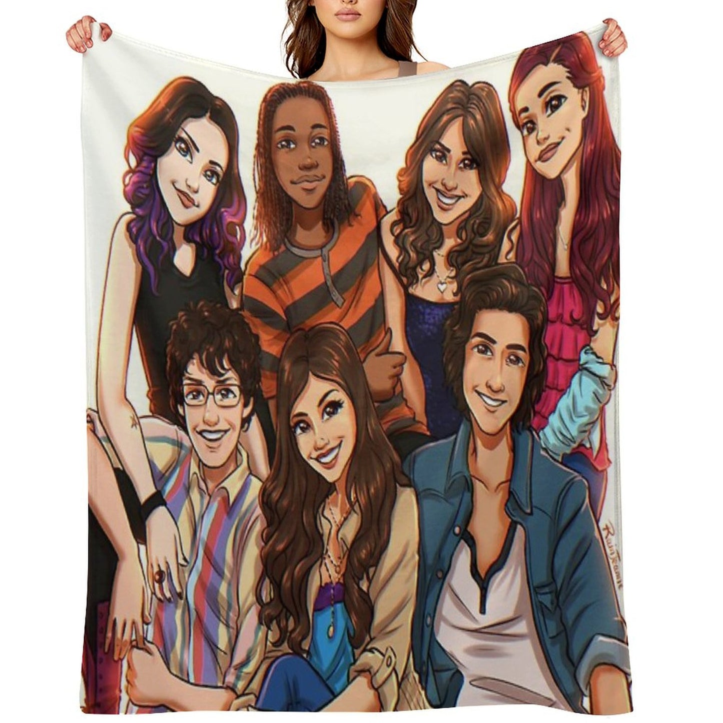 Victorious Cast Throw Blanket