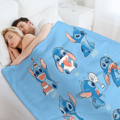 Stitch Emoticon! Throw Blanket