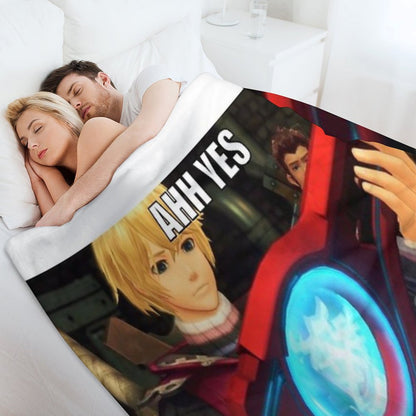 Ahh Yes, The Xenoblade Throw Blanket
