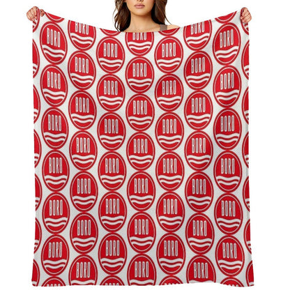 The Imperial Power of The Boro Red Throw Blanket