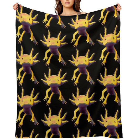 Axolotl Throw Blanket