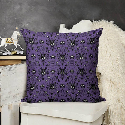 Haunted Mansion Linen Throw Pillow Cover