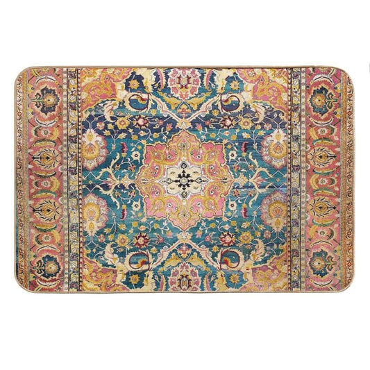 Amritsar Punjab North Indian Rug Print Bath Mat