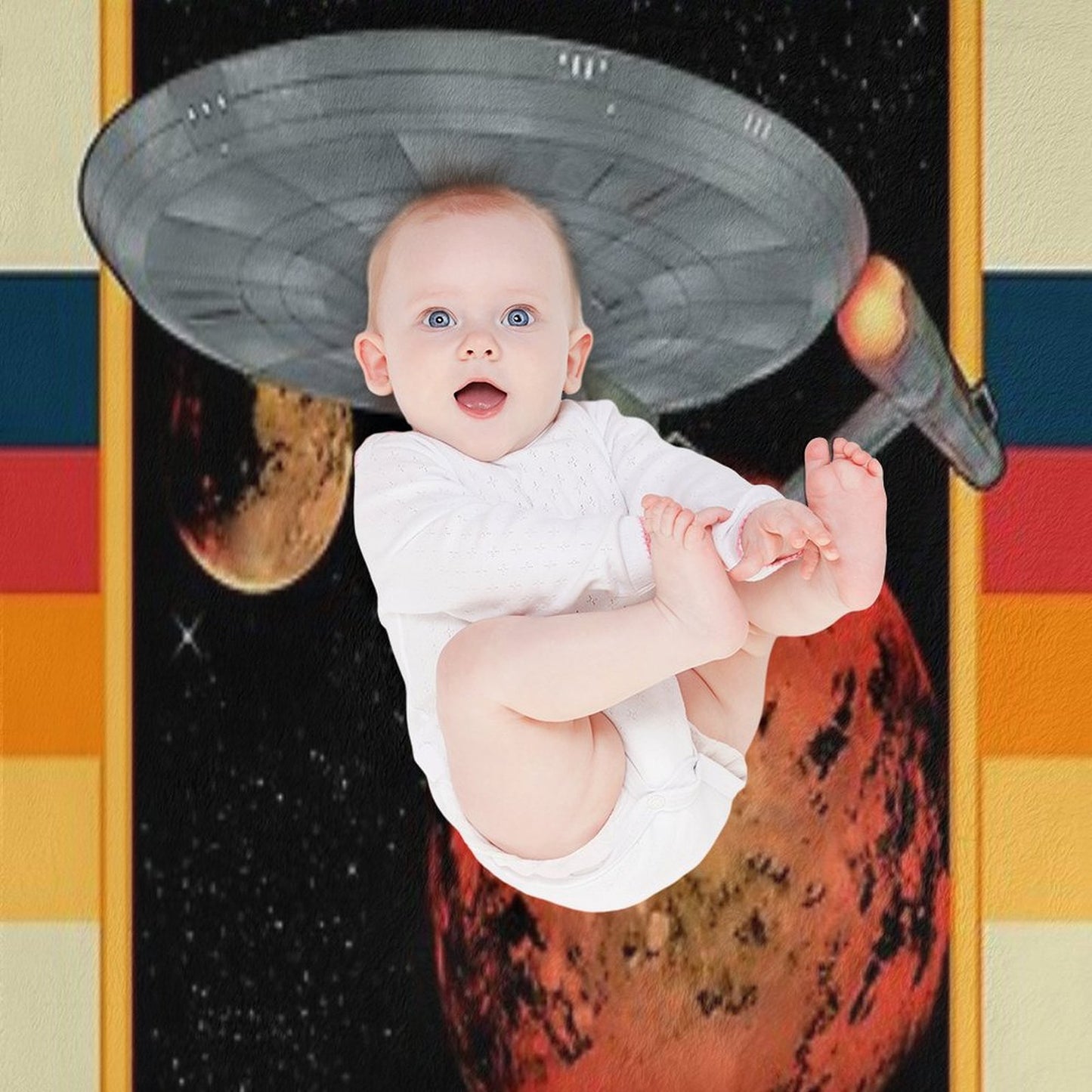 USS Enterprise NCC-1701 Throw Blanket