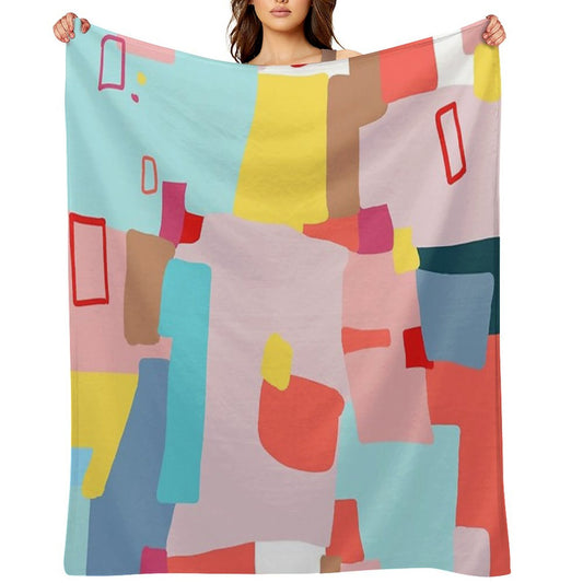 Windows of Possibility #abstractart #painting Throw Blanket