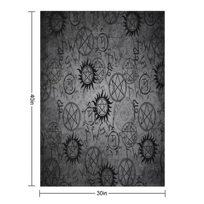 Supernatural Grey Throw Blanket