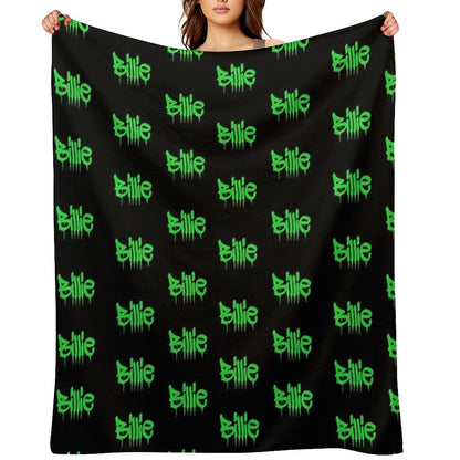 Billie Black&green Throw Blankets Throw Blanket