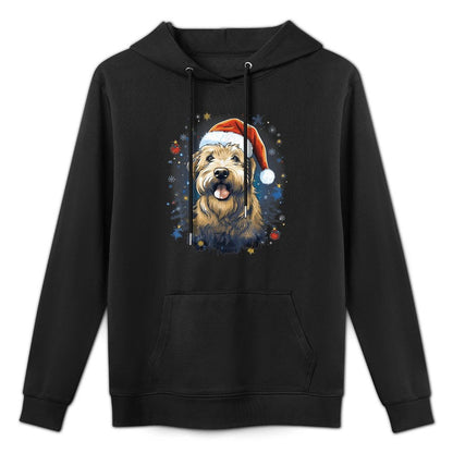 Xmas Soft-Coated Wheaten Terrier Dog Christmas Men Women Kids Cotton-Polyester Blend Hoodie