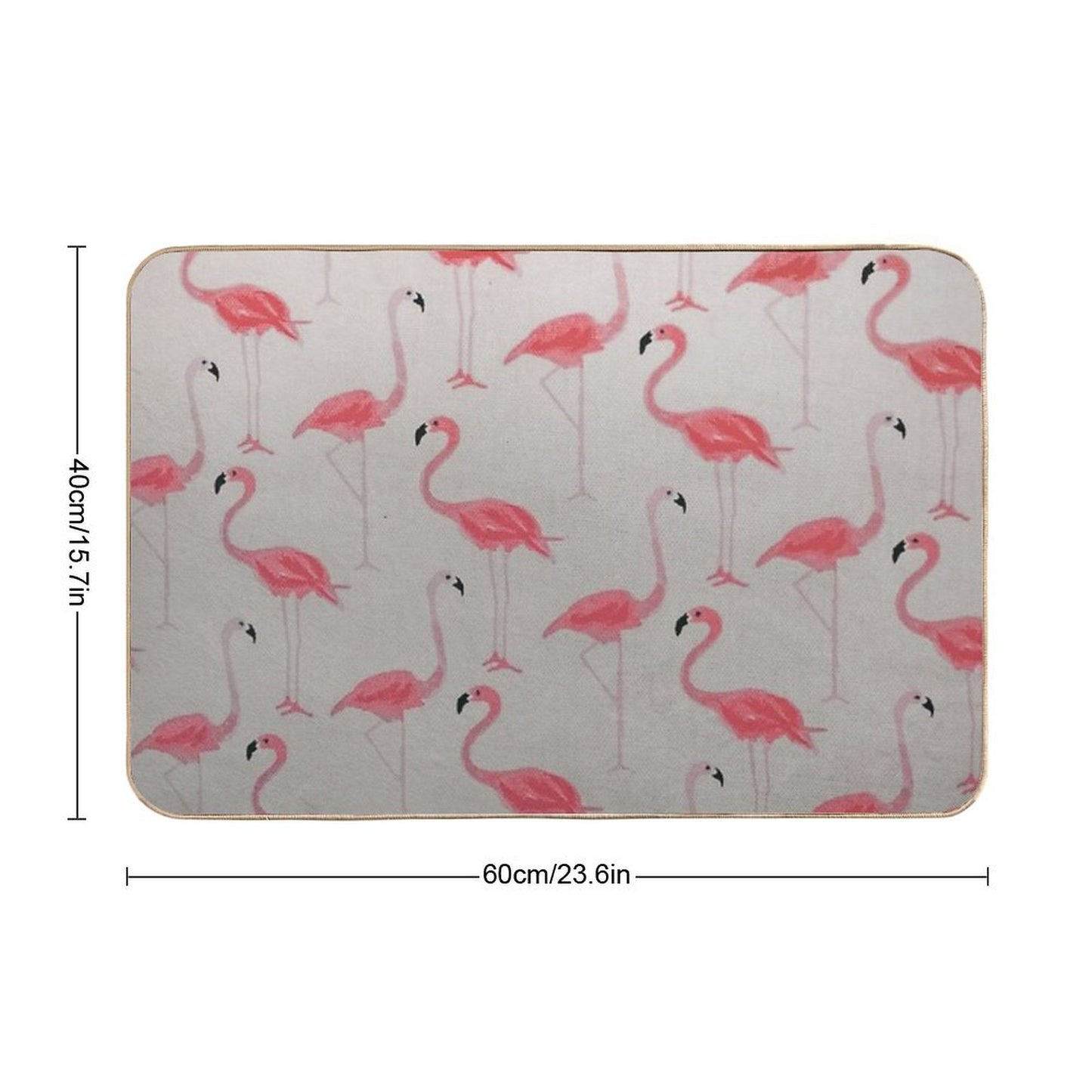 Flamingos Best Friends Bath Mat