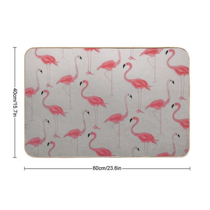 Flamingos Best Friends Bath Mat