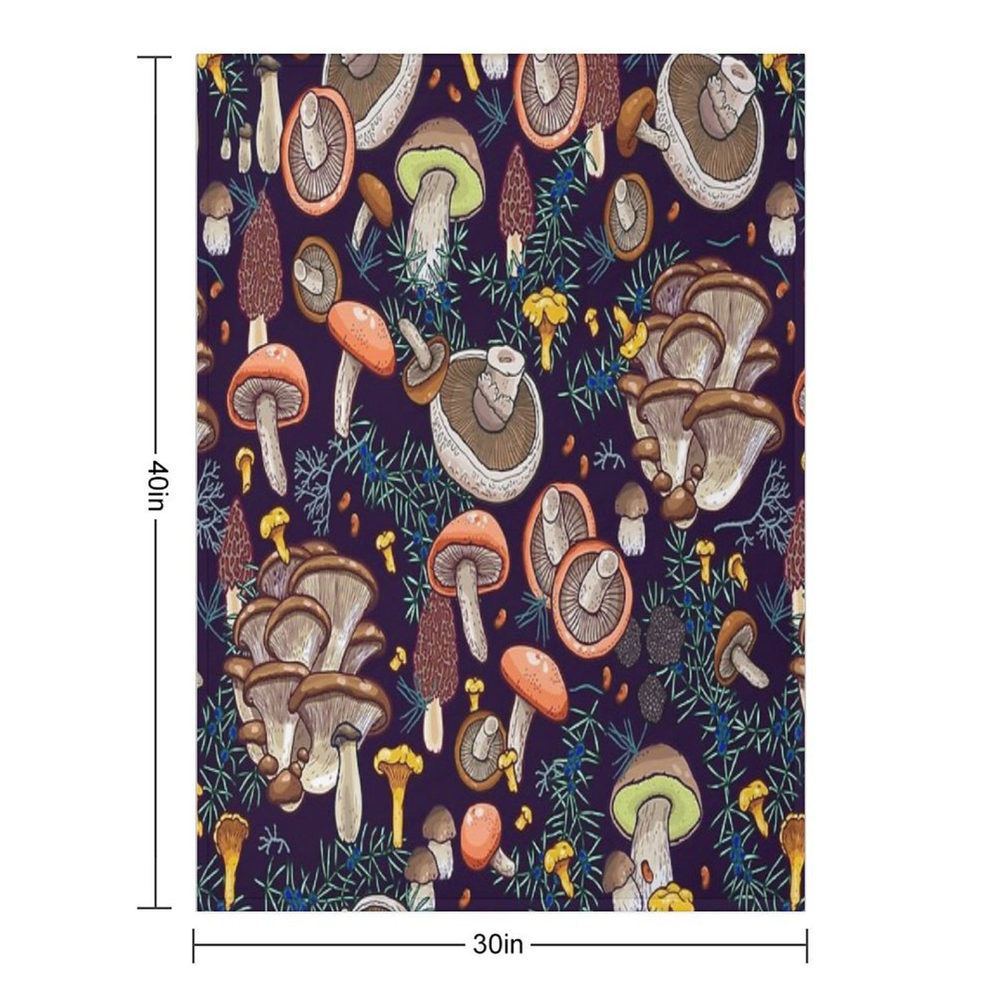 Dark Dream Forest Throw Blanket