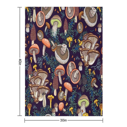 Dark Dream Forest Throw Blanket