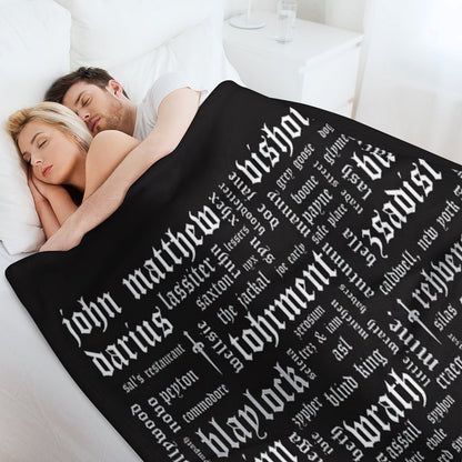 BDB Word Cloud Landscape - Updated Throw Blanket