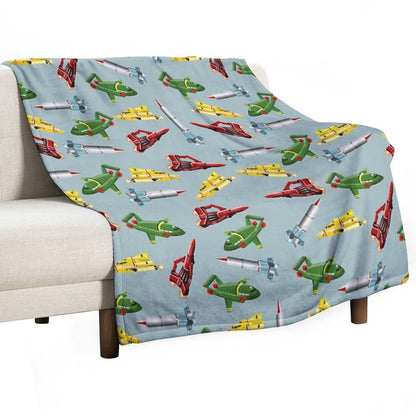 Thunderbirds Pattern Throw Blanket
