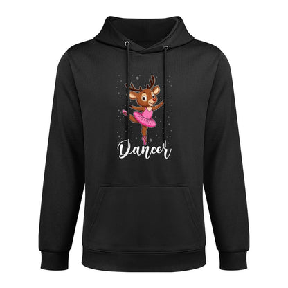 Ballet Dancer Reindeer Ballerinas Christmas PJS Women Girls Easy Care Hoodie