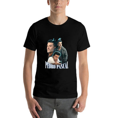 I Love Pedro Pascal Oscar Isaac Cursed Fan Collage  Slim-fit Cut T-Shirt