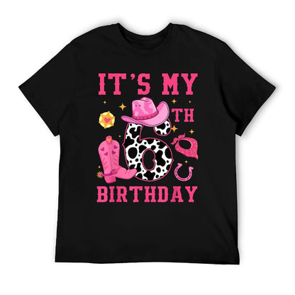 It&#39;s My 6th Birthday Rodeo Western Cowgirl 6 Years Old T-Shirt