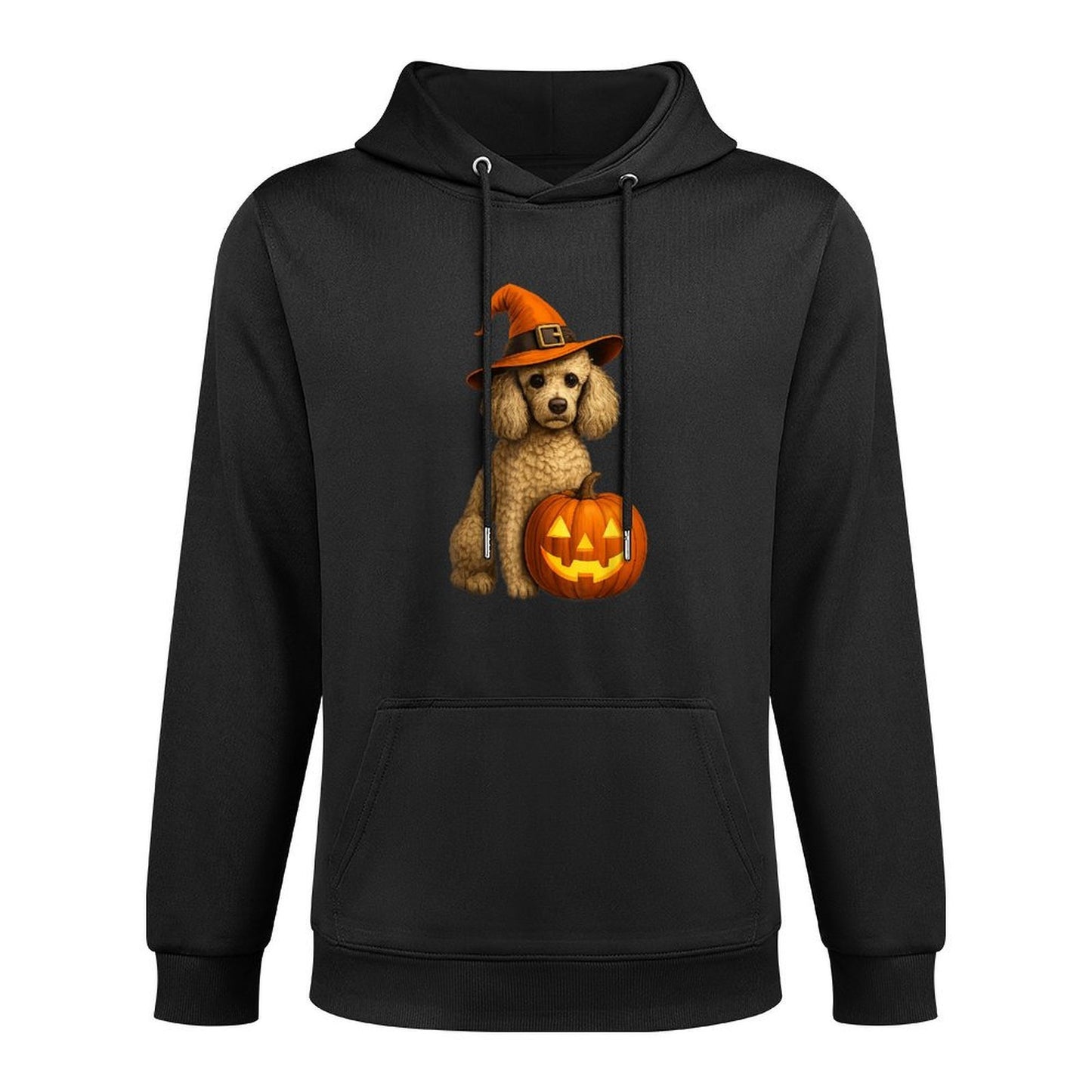 Poodle Halloween Pumpkin Witch Hat Dog Art Family Matching Durable Construction Hoodie