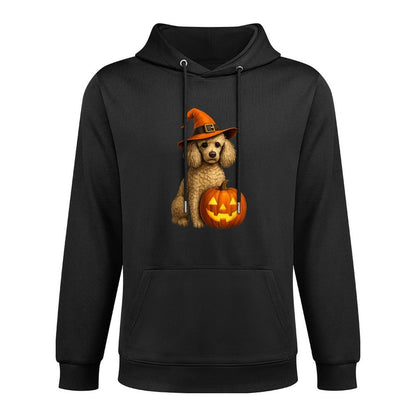 Poodle Halloween Pumpkin Witch Hat Dog Art Family Matching Durable Construction Hoodie