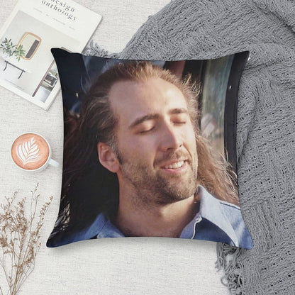 Nicolas Cage Soft Anti-Pilling Throw Pillow